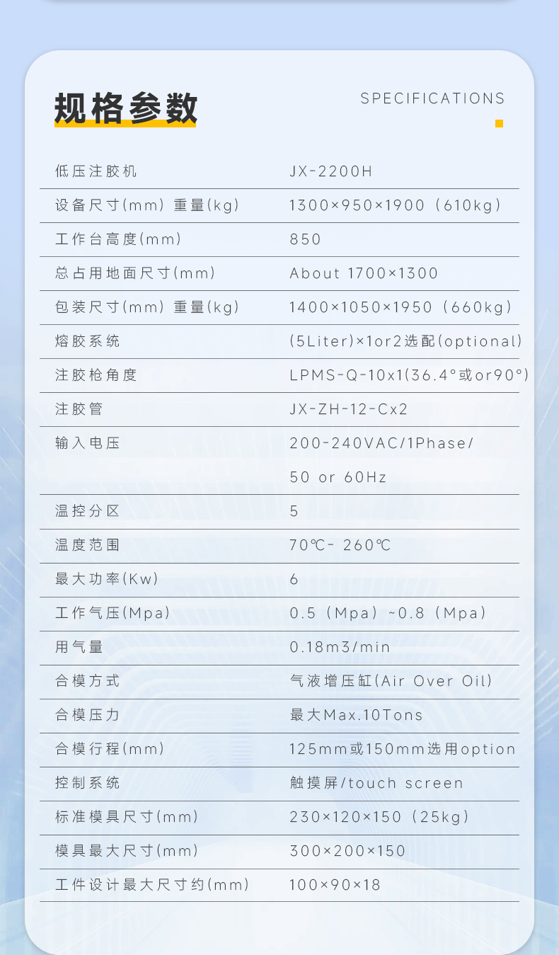 JX-2200H双工位侧式增压分体机(图6)